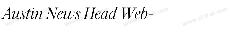 Austin News Head Web字体转换 Austin News Head Web字体转换